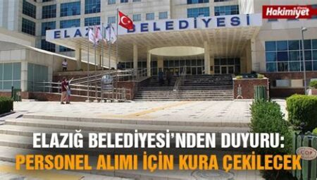 Elazığ Belediyesi Teknik Personel Alımı